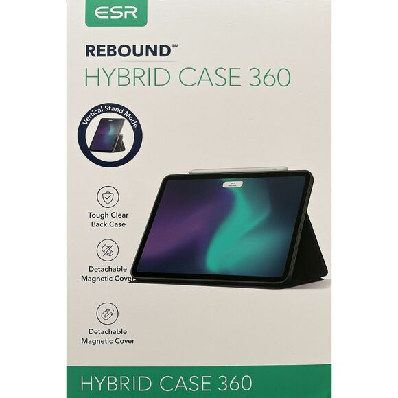 ESR Rebound Hybrid Case 360 for iPad Pro 11" – Magnetic Stand Cover white color - Picture 5 of 6